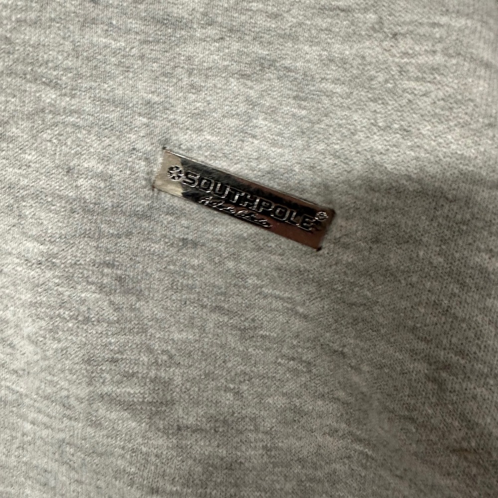 South Pole Authentic Collection Grey Full Zip Hoodie‎ Sweatshirt XL - Picture 3 of 5